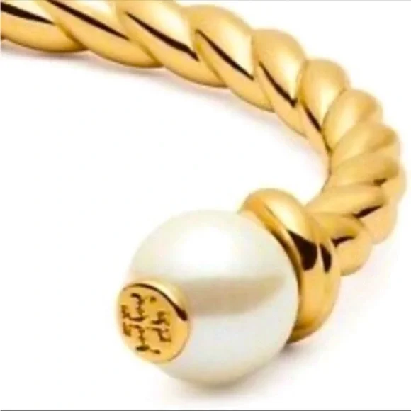 Sold out tory Burch Rope Cuff bracelet with pearl - Picture 2 of 5